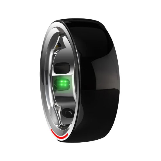 Pametni prstan HIFUTURE FutureRing L 65mm, spremljanje aktivnosti, srebrno-črn