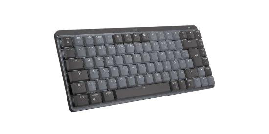Tipkovnica LOGITECH MX Mechanical Mini Clicky, brezžična, BT, črna