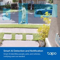 Mrežna nadzorna kamera TP-LINK Tapo C420S1, Tapo H200 Hub, 2K, baterijska, zunanja, WiFi, senzor pokreta, noćno snemanje