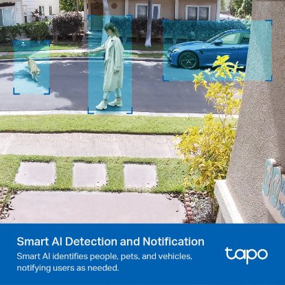 Mrežna nadzorna kamera TP-LINK Tapo C420S1, Tapo H200 Hub, 2K, baterijska, zunanja, WiFi, senzor pokreta, noćno snemanje