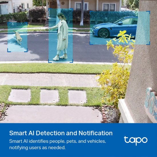 Mrežna nadzorna kamera TP-LINK Tapo C420S1, Tapo H200 Hub, 2K, baterijska, zunanja, WiFi, senzor pokreta, noćno snemanje