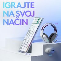Miška LOGITECH Gaming G305 Lightspeed, brezžična, optična, 12000dpi, bela, USB