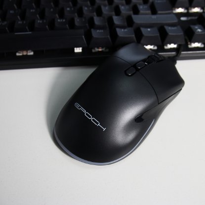 Miška EPOCH Arche, RGB, optična, brezžična, 8000dpi, črna