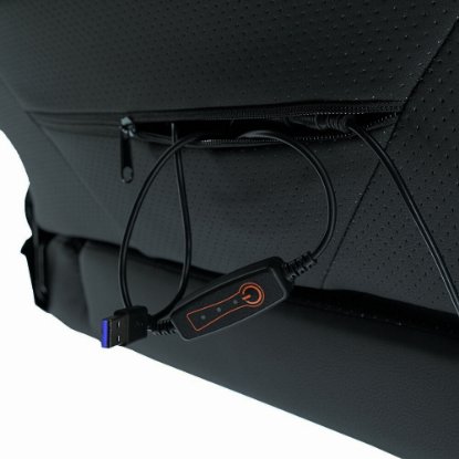 Gaming stol EPOCH Hyperion, črna, sa sustavom za hlađenje