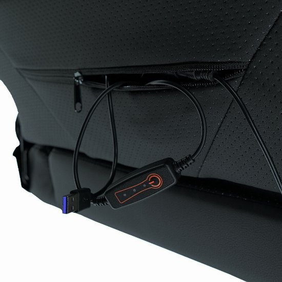 Gaming stol EPOCH Hyperion, črna, sa sustavom za hlađenje