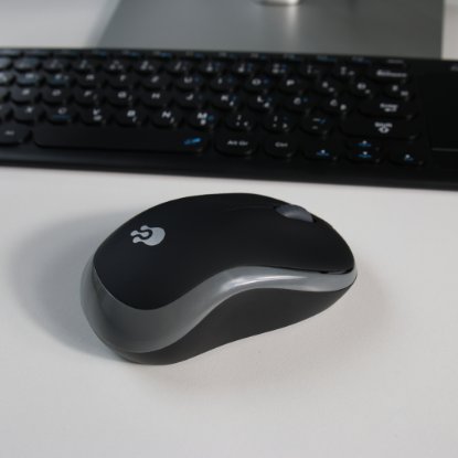 Miška OCTIO M200W, brezžična, crno-siva