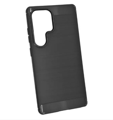 Ovitek +CLASS TPU Carbon Matte, za Samsung Galaxy S25 Ultra, črni