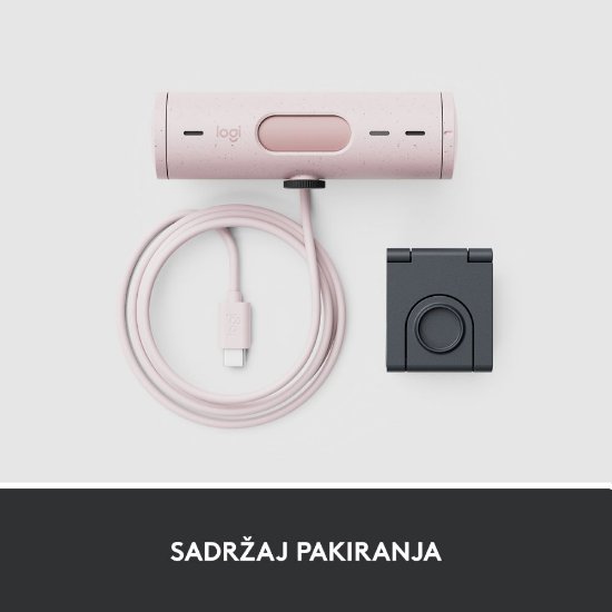 Web kamera LOGITECH Brio 500, roza