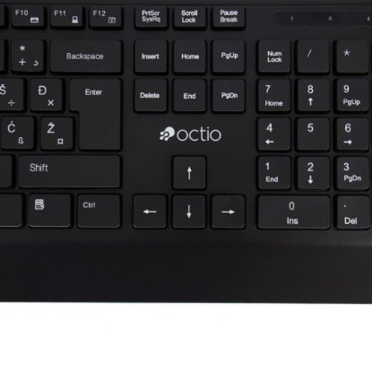 Tipkovnica OCTIO K200U, črna, USB