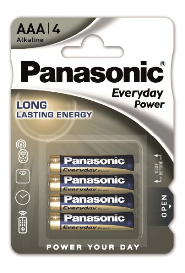 Baterija PANASONIC, LR03EPS/4BP, 4 baterije, AAA