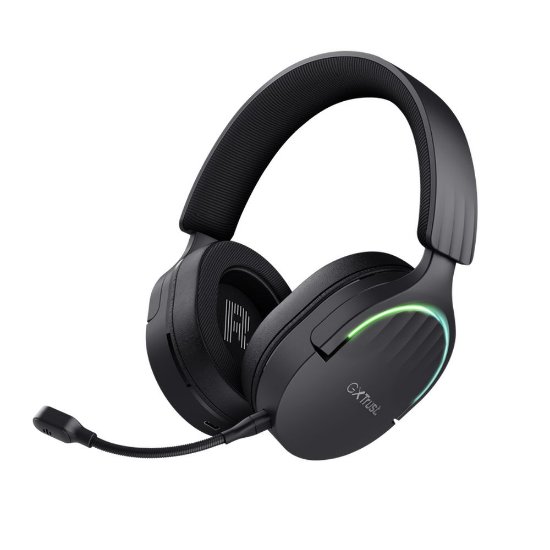 slušalke TRUST GXT 491 Fayzo Wireless, 7.1, RGB, BT, brezžične, črne
