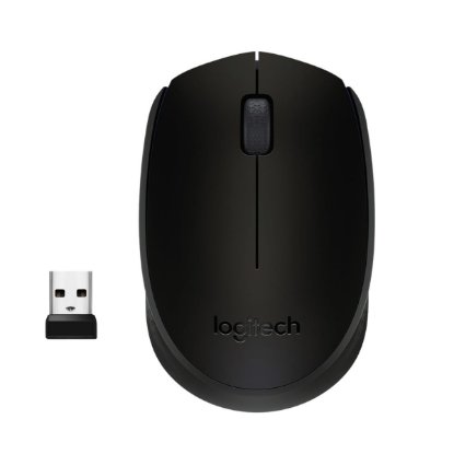 Miška LOGITECH M171, optična, brezžična, črna