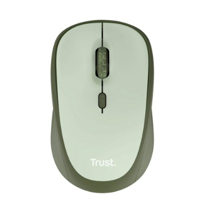 Miška TRUST Yvi+ Silent Wireless Mouse Eco, optična, brezžična, 1600dpi, zeleni