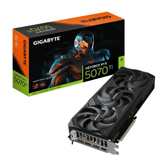 Grafična kartica GIGABYTE GeForce RTX 5070 Ti WINDFORCE OC SFF 16G, 16GB GDDR7