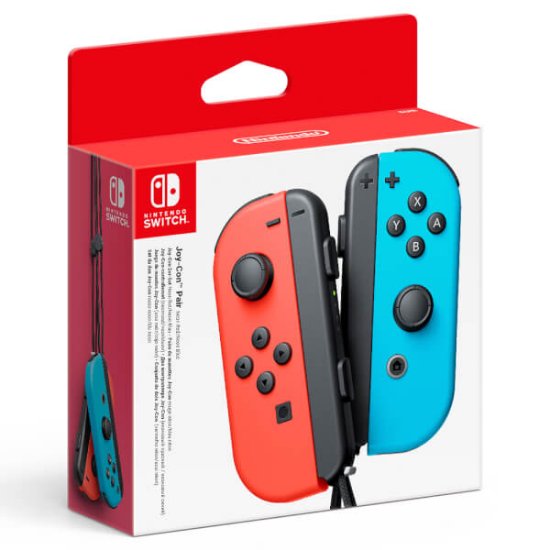Gamepad za NINTENDO Switch Joy-Con par, neonsko rdeča in neonsko modra.
