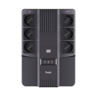 UPS TRUST Maxxon, 800VA, 360W, 6 šuko, crni