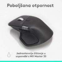 Miška LOGITECH MX Master 4, optična, brezžična, BT, črna