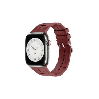 Pašček BELINE Silicone Ultra za Apple Watch 42/44/45/49mm, bordo rdeči