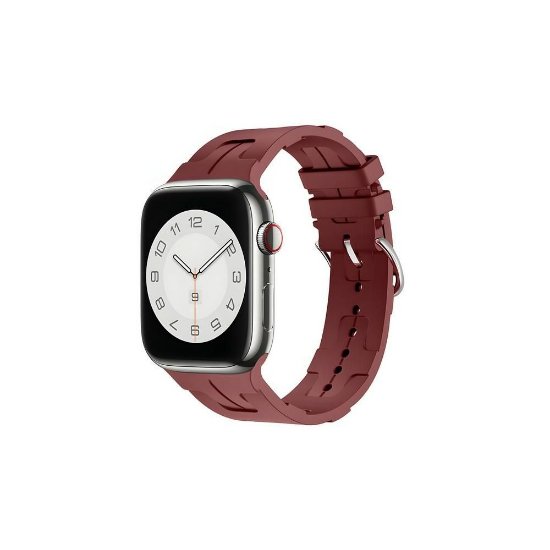 Pašček BELINE Silicone Ultra za Apple Watch 42/44/45/49mm, bordo rdeči