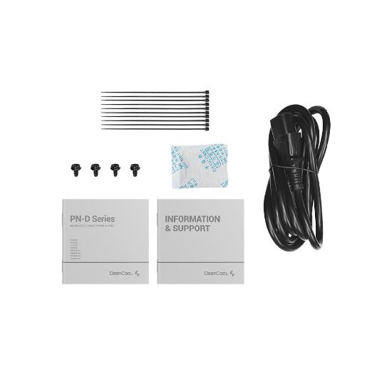 Napajalnik 650W, DEEPCOOL PN650D, 12V-2x6, ATX V3.1, 120mm vent., črn, 80+ Gold