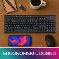 Tipkovnica OCTIO K100U, črna, USB