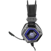 slušalke WHITE SHARK GH-1841 Lion, mikrofon, črno/srebrne