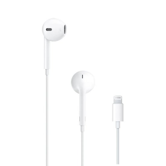 Slušalice APPLE Earpods, in-ear, mikrofon, Lightning Connector, bijele Slušalke APPLE EarPods, ušesne, mikrofon, Lightning priklop, bele