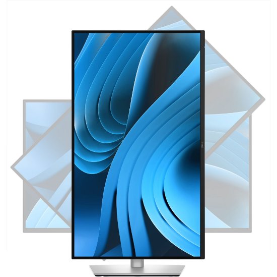 Premium monitor 27" DELL P2725QE, 4K UHD, IPS, 100Hz, 5ms, 350cd/m2, pivot, črn