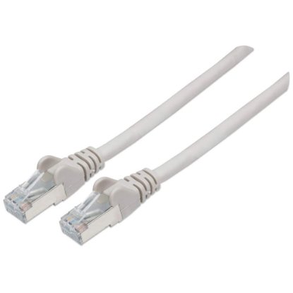 Kabel INTELLINET patch CAT7 S/FTP, siv, 0.5m