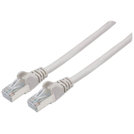 Kabel INTELLINET patch CAT7 S/FTP, siv, 0.5m