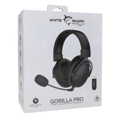 slušalke WHITE SHARK WGH-2443 Gorilla Pro, brezžične, črne