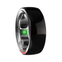 Pametni prstan HIFUTURE FutureRing S 57mm, spremljanje aktivnosti, srebrno-črn