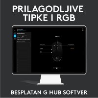 Miška LOGITECH Gaming G102 Lightsync, optična, 8000dpi, črna, USB