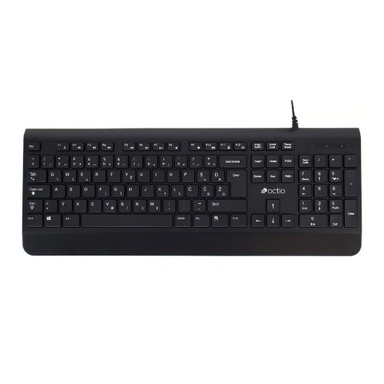 Tipkovnica OCTIO K200U, črna, USB