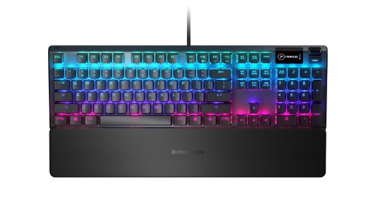 Tipkovnica STEELSERIES Apex 5, RGB, mehančna, US layout, USB, črna