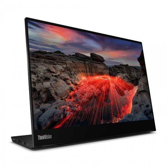 Prenosni monitor 14" LENOVO ThinkVision M14t Gen 2, 2240x1400, IPS, 60Hz, 8ms, 300cd/m2, črn
