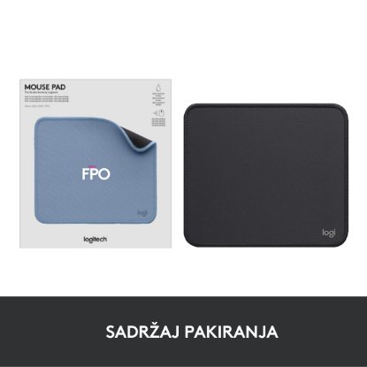 Podloga za miško, LOGITECH Studio, soft, črna