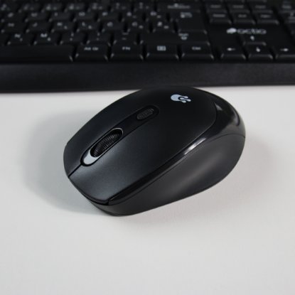 Miška OCTIO M302W, optična, brezžična, 1600dpi, črna