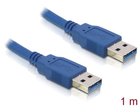 Kabel DELOCK, USB 3.0, USB-A (M) na USB-A (M), 1m