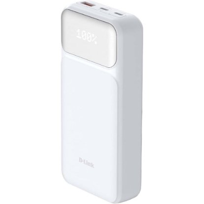 Prenosni USB polnilnik D-LINK PowerBank DPP-201, 20000 mAh, 2x USB-C, 1x USB-A, bel