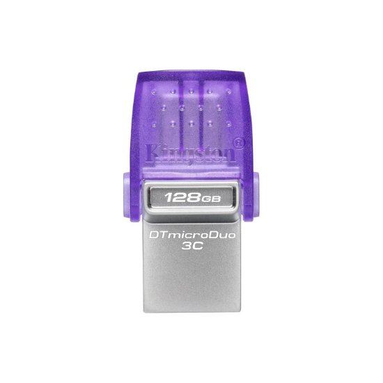 USB 3.2 spominski ključ FLASH DRIVE, 128GB, KINGSTON DataTraveler Micro Duo DTDUO3CG3/128GB, vijoličen