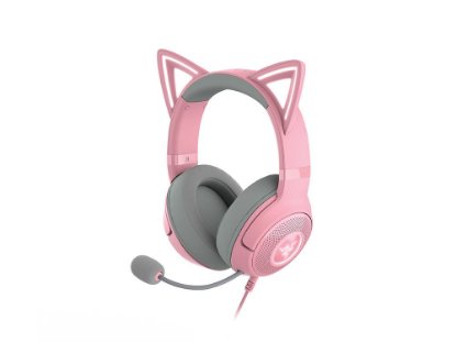 slušalke RAZER Kraken Kitty V2 Quartz, USB, roze