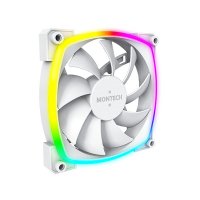 Ventilator MONTECH AX120 PWM, 120mm, 1600 okr/min, RGB, beli