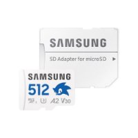 Pomnilniška kartica SAMSUNG, Micro SDXC Sonic the Hedgehog Pro Plus, 512GB, class 10 UHS-I, 180MB/s