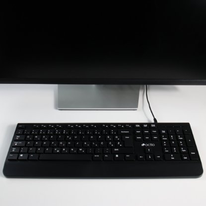 Tipkovnica OCTIO K200U, črna, USB