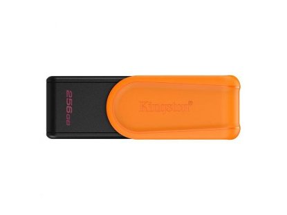 USB 3.2 pomnilniški ključek FLASH DRIVE, 256 GB, KINGSTON DataTraveler Exodia S DTXS/256GB, črno/oranžen