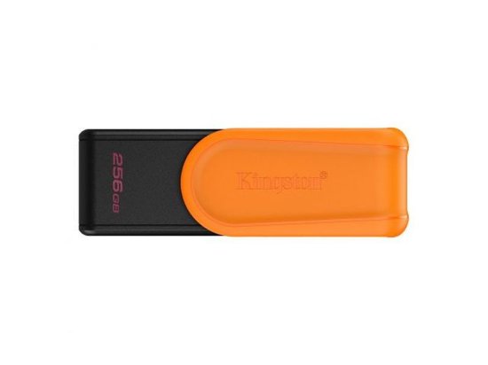 USB 3.2 pomnilniški ključek FLASH DRIVE, 256 GB, KINGSTON DataTraveler Exodia S DTXS/256GB, črno/oranžen