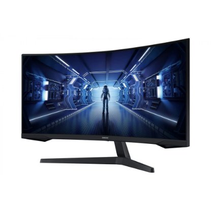 Gaming monitor 34" SAMSUNG LC34G55TWWPXEN, UWQHD, VA, 165 Hz, 1 ms, 250 cd/m2, FreeSync, ukrivljen, črn