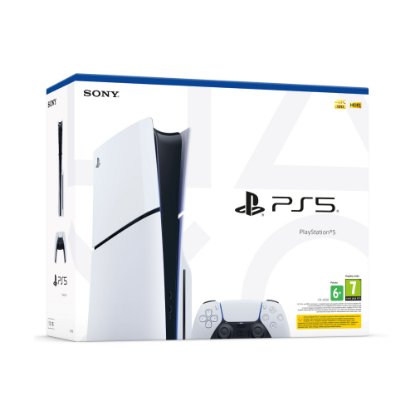Igralna konzola SONY PlayStation 5 Slim D Chassis, 1TB SSD, Blu-ray, DualSense kontroler, bela