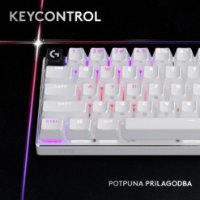 Tipkovnica LOGITECH Pro X 60 LIGHTSPEED, mehanička, brezžična RGB bela
